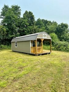 shed with porch