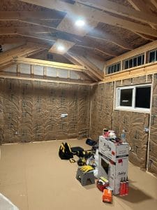 Interior shed view customer transformation